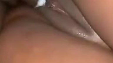 Big dick poud her pussy cream