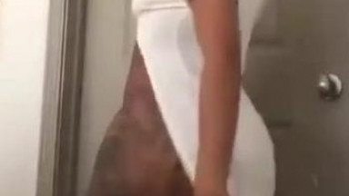 white dress twerk