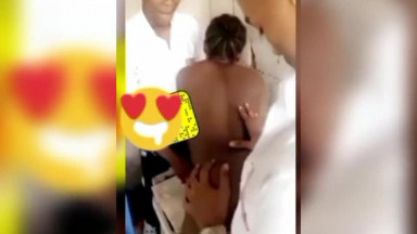High School Teen Ganbanged In Classroom